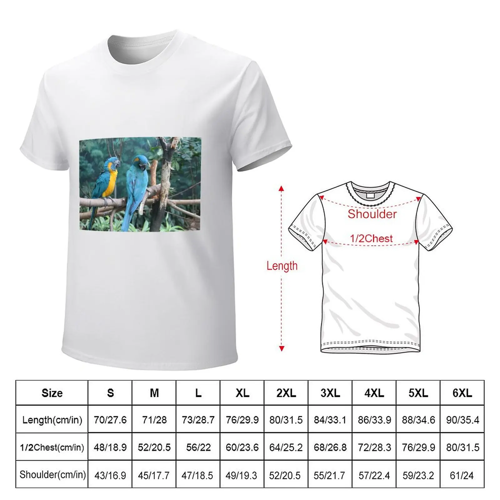 Parrots T-Shirt sublime anime sweat designer t shirt men