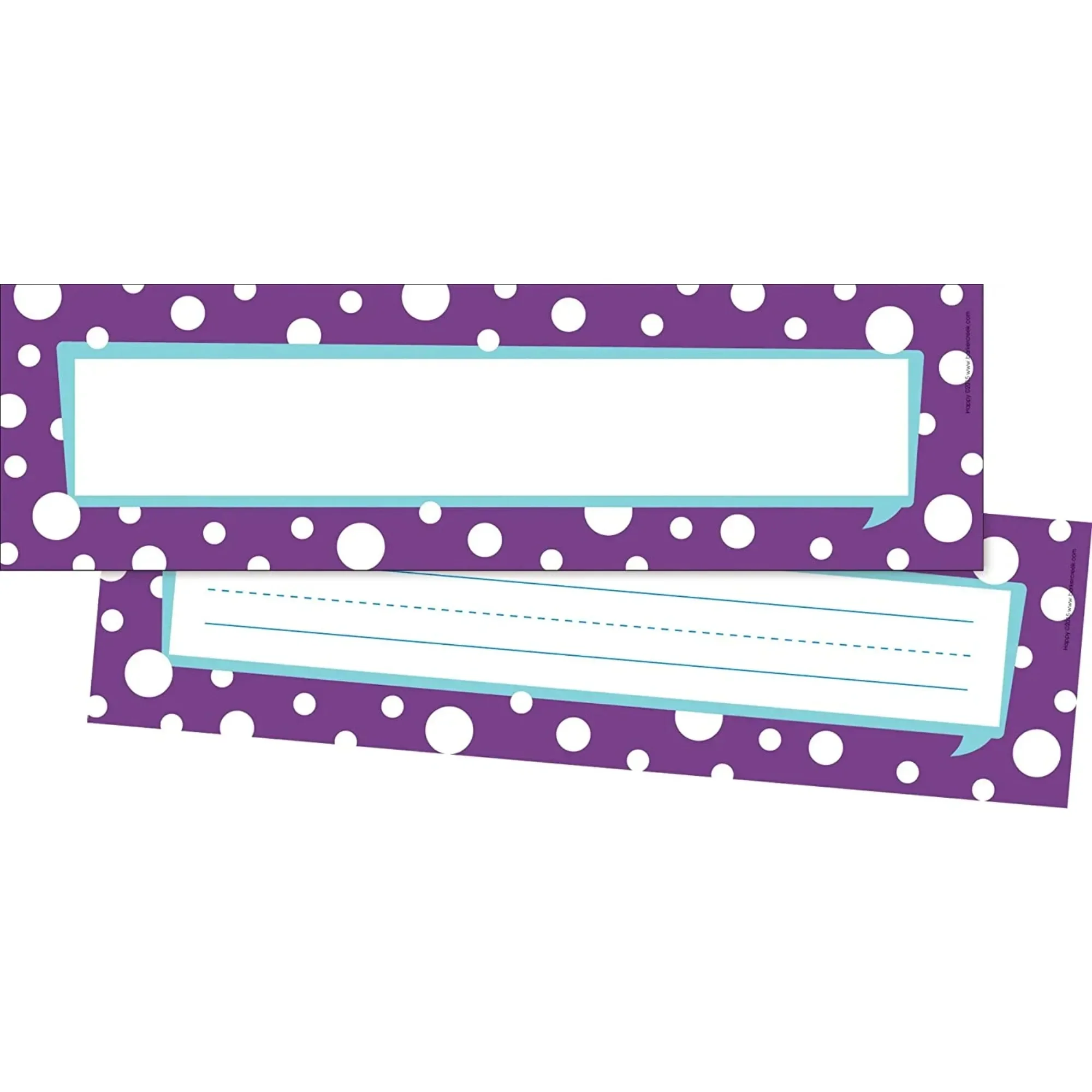 Barker Creek Piatti con nome felice bifacciale e cartelli per bacheca 12" di lunghezza x 3-1/2" di larghezza 36/confezione