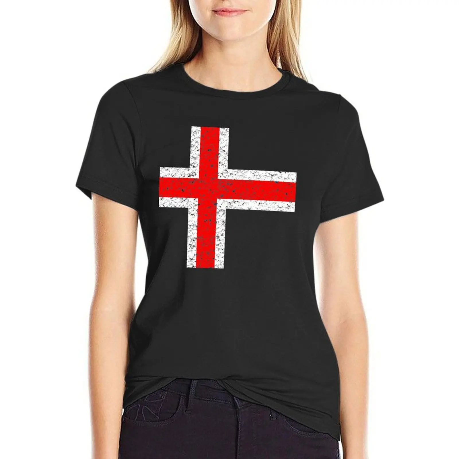 

Icelandic Flag (weathered) T-Shirt kawaii clothes sublime new edition spring clothes Women 2025
