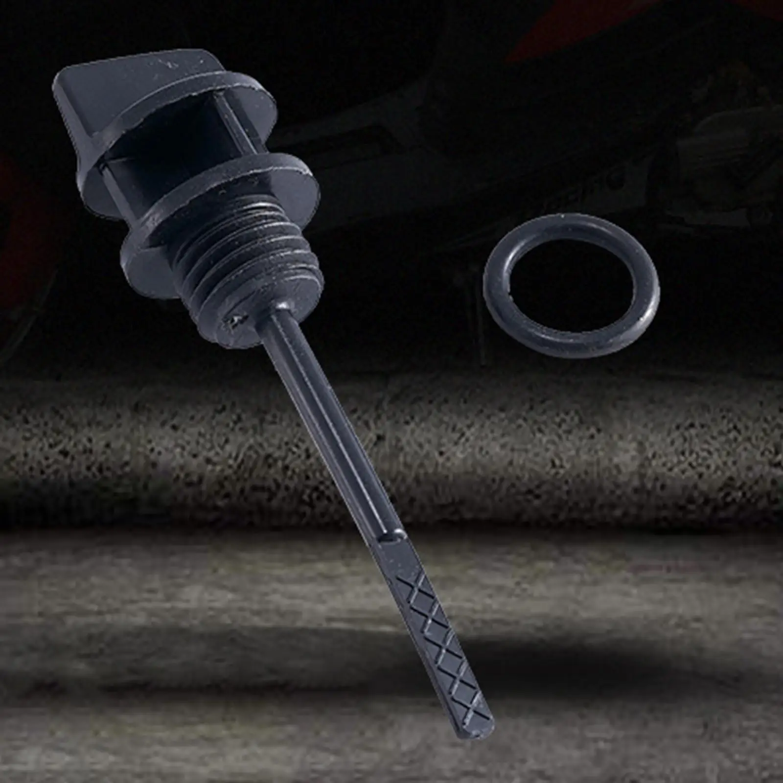 Engine Oil Tank Dip Stick ABS Plastic Temperature Gauge Replacement Accessory for GY6125 150 157