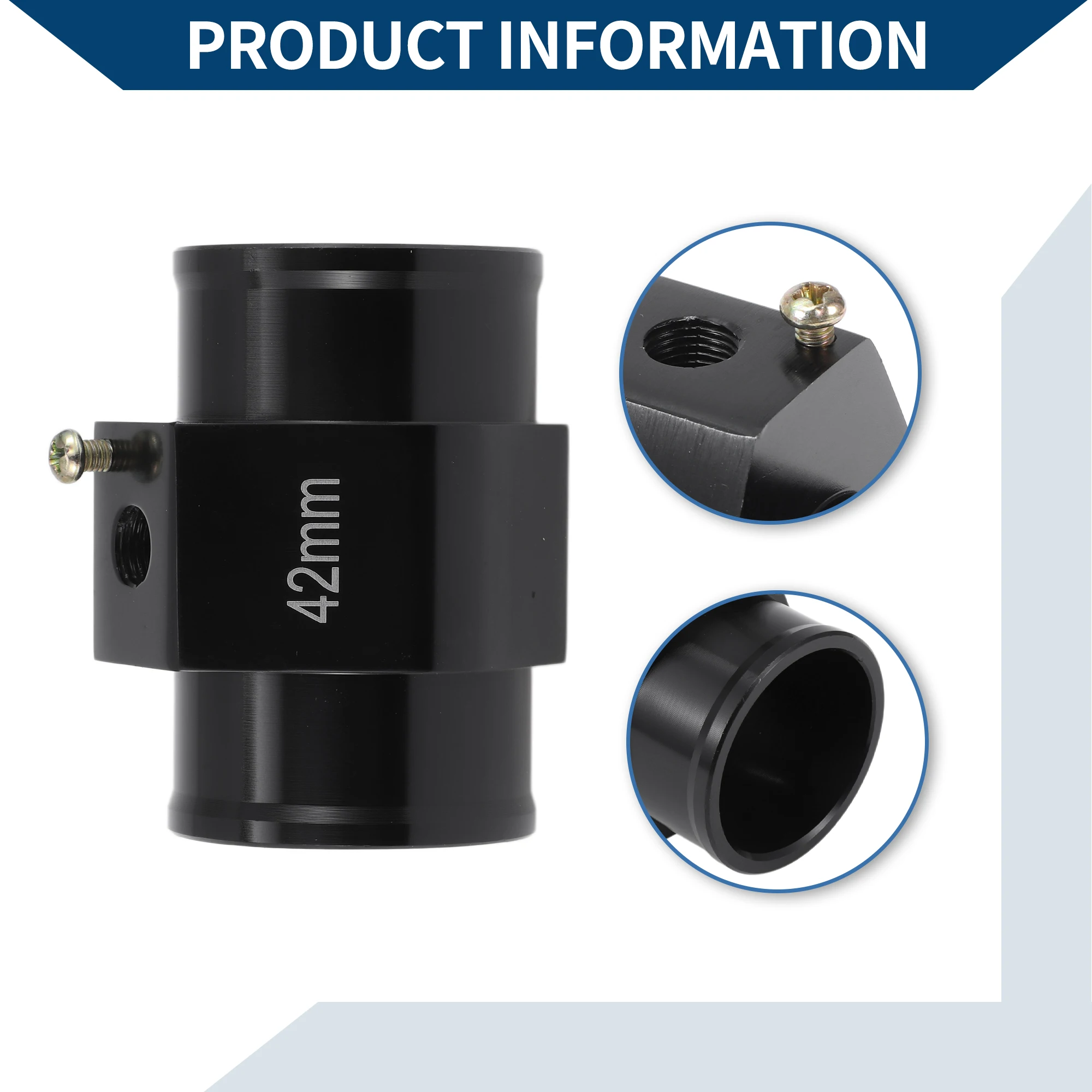 Kit de sensor de temperatura del agua UXCELL 1,65" negro 150'F encendido - 135'F apagado enfriamiento automático del radiador