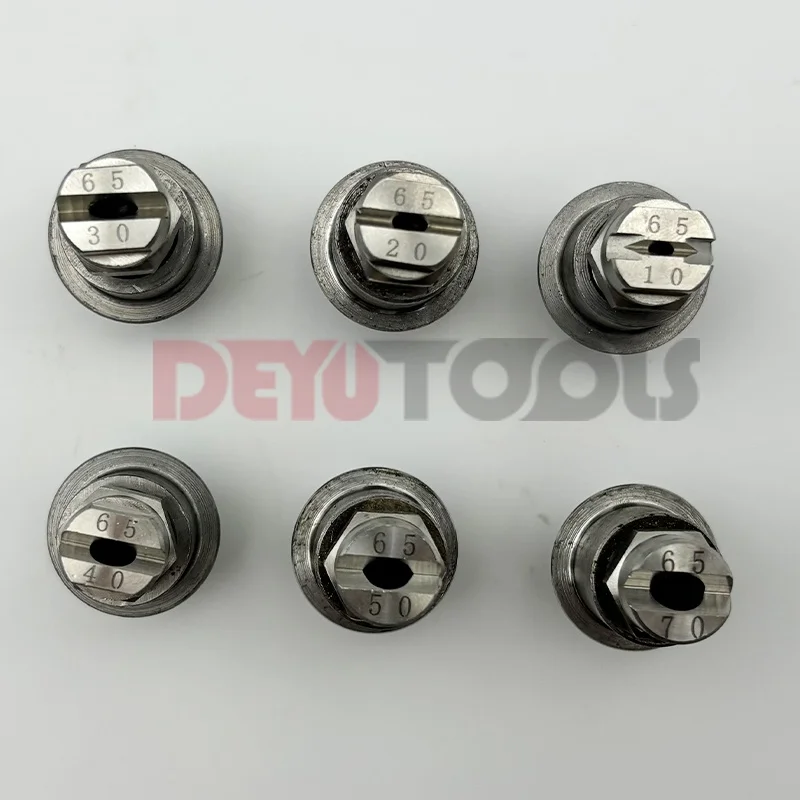 6pcs Texture Mortar Spray Gun Set with Metal Nozzles 4mm 6mm 8mm Putty Mortar Spray Gun Metal Nozzle Tips for Home Improvement