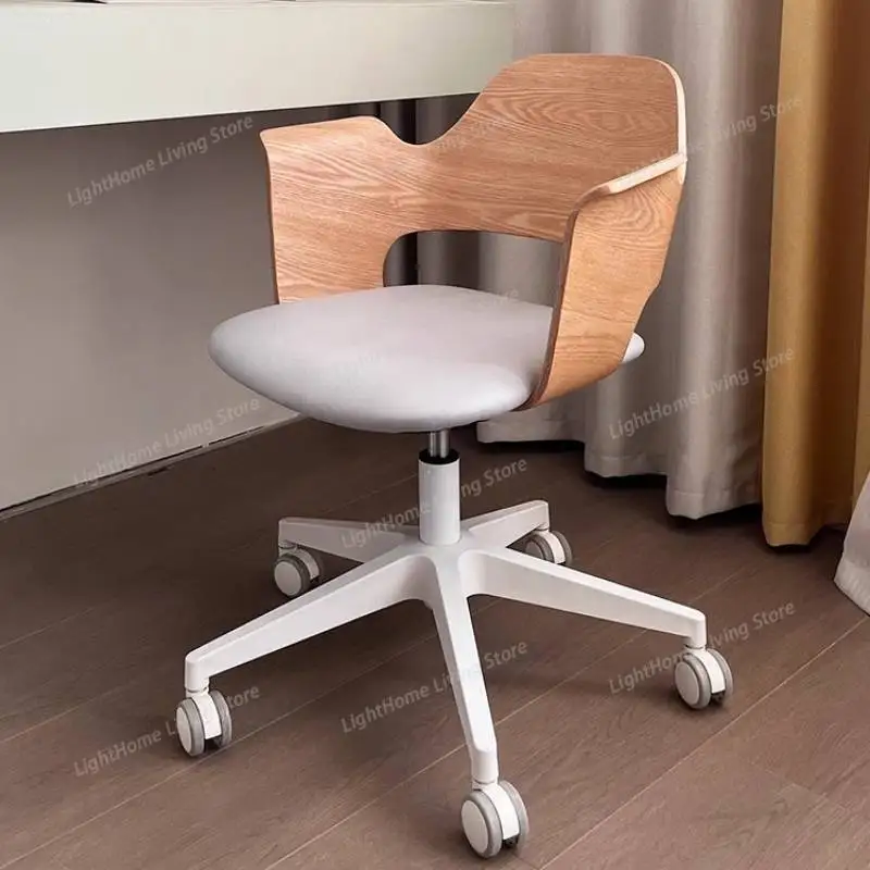 

Luxury Visitor Office Chair Armrest Nordic Home Study Relaxing Office Chair Swivel Designer Wheels Silla De Escritorio Furniture
