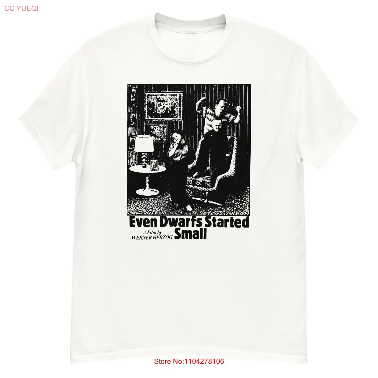 Even Dwarfs Started Small cult film Herzog fan art t shirt vintage Washed streetwear Casual Versatile Slightly fashion