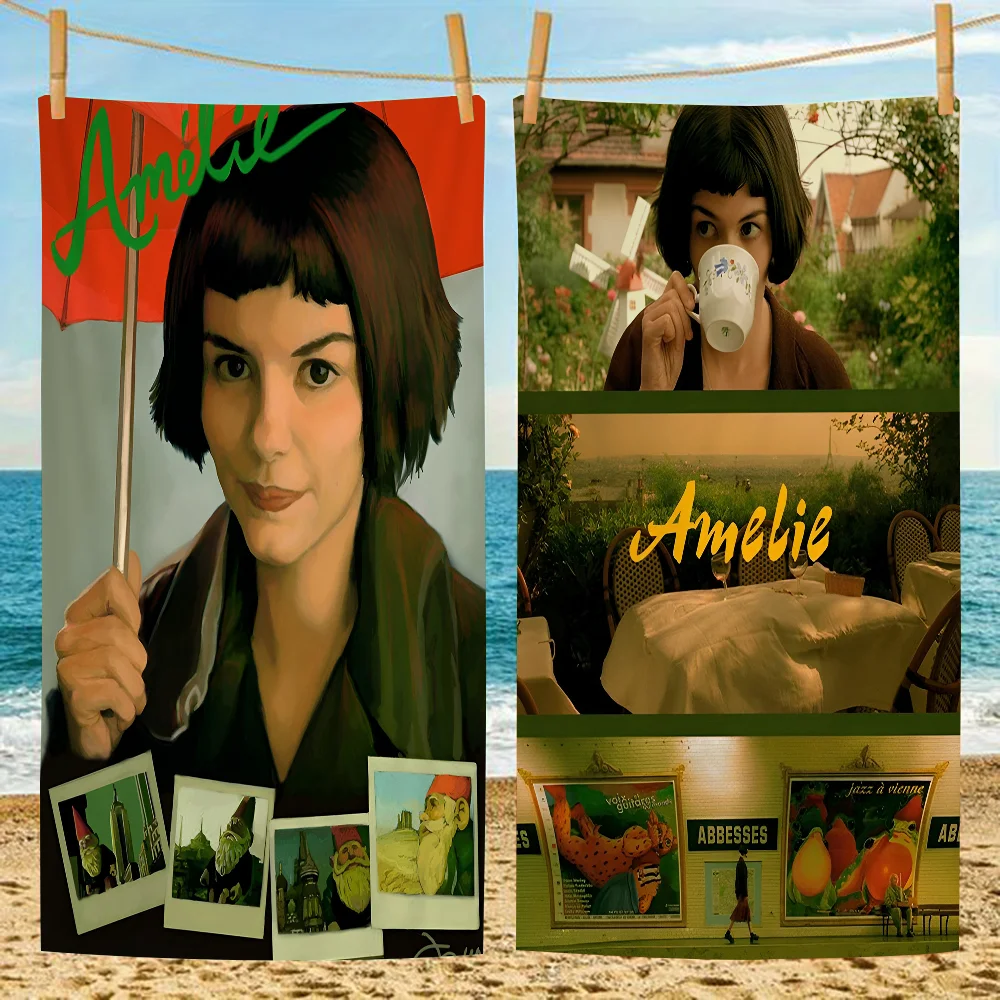 

Amelie Classic Movie Classic Vintage Big Microfiber Beach Towels Quick Dry Towel Sand Beach Towels Pool Towel