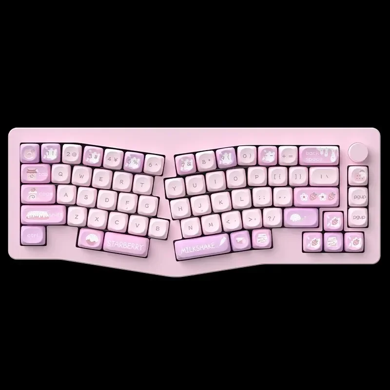 Imagem -02 - Monka Alice-aluminum Alloy Teclado Mecânico Gaming Baixa Latência Pbt Key Cap Modos Rgb Backlight 4000mah 68 Chaves