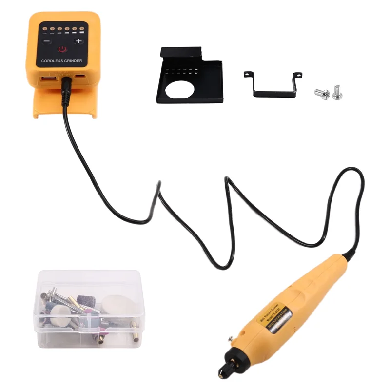 

TFORU-80W High-Speed Electric Grinder Kit, Rechargeable For 18V-21V Battery, DIY Tool Up To 18000Rpm