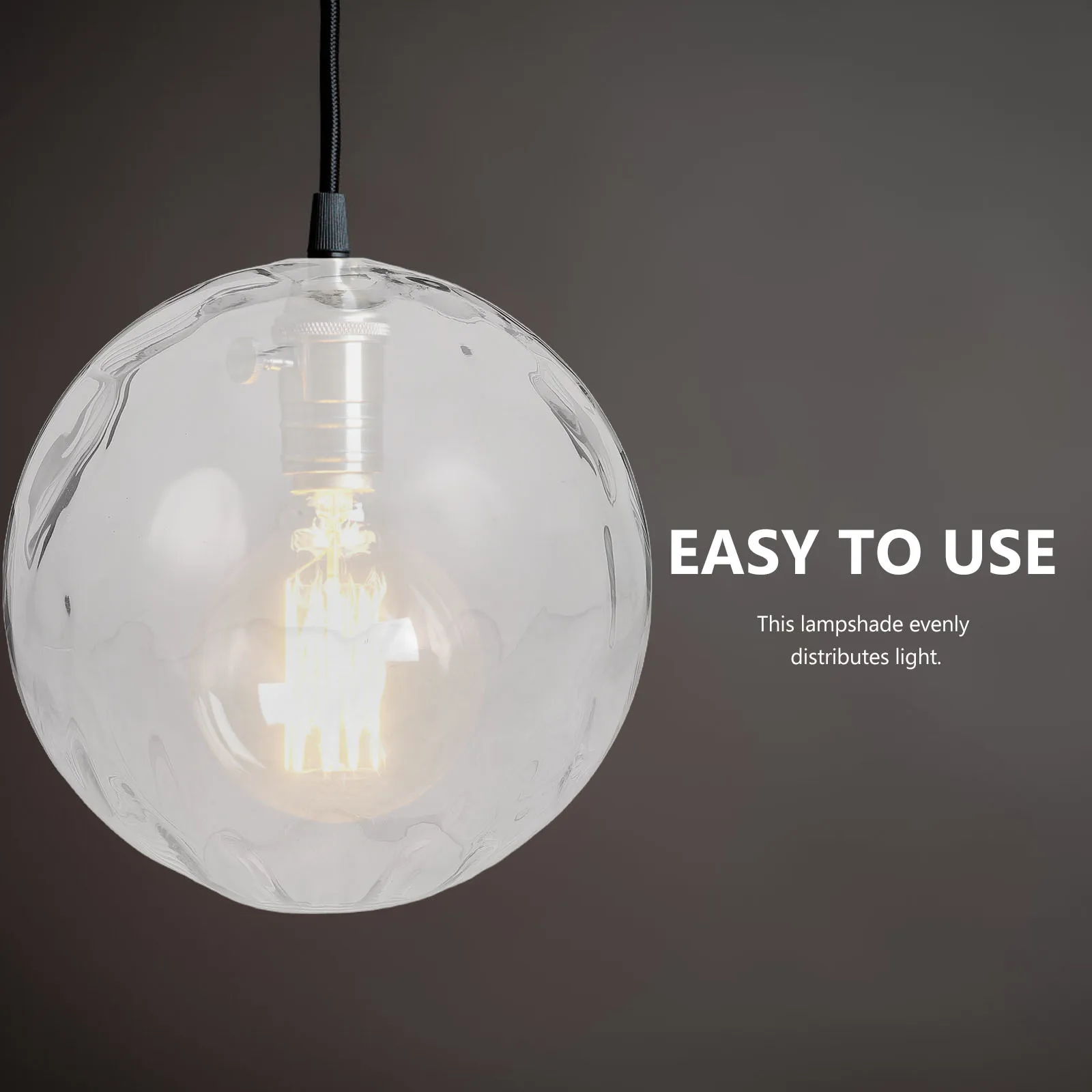 

Clear Glass Lampshade Round Ball Replacement for Ceiling Light Fixtures Table Lamps Chandeliers Lighting Accessories