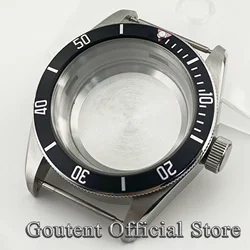 Goutent 41mm Sapphire Crystal Silver Watch Case Fit NH35 NH36 ETA 2824 2836 PT5000 Miyota 8215 821A 8205 DG2813 3804 Movement