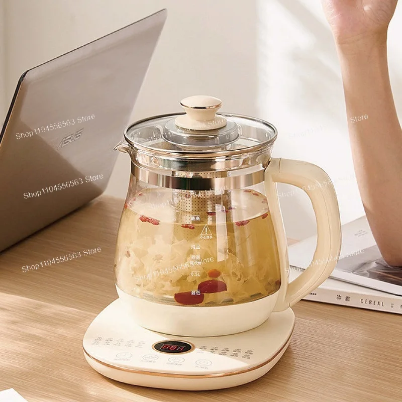 1.8L Household Health Pot - 220V Multifunctional Glass Electric Kettle for Office/Home (Flower Tea/Soup/Stew)