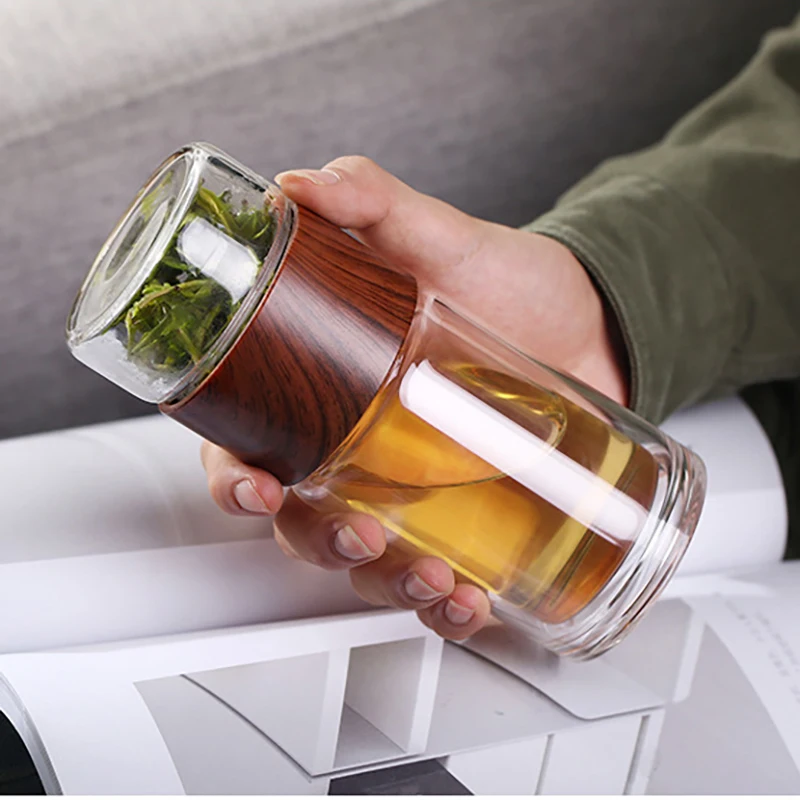 350ml Tea Infuser Bottle Thermos Tea Separation Mug Women Portable Creative Water Cup Thermos Cup Cute Water Bottle