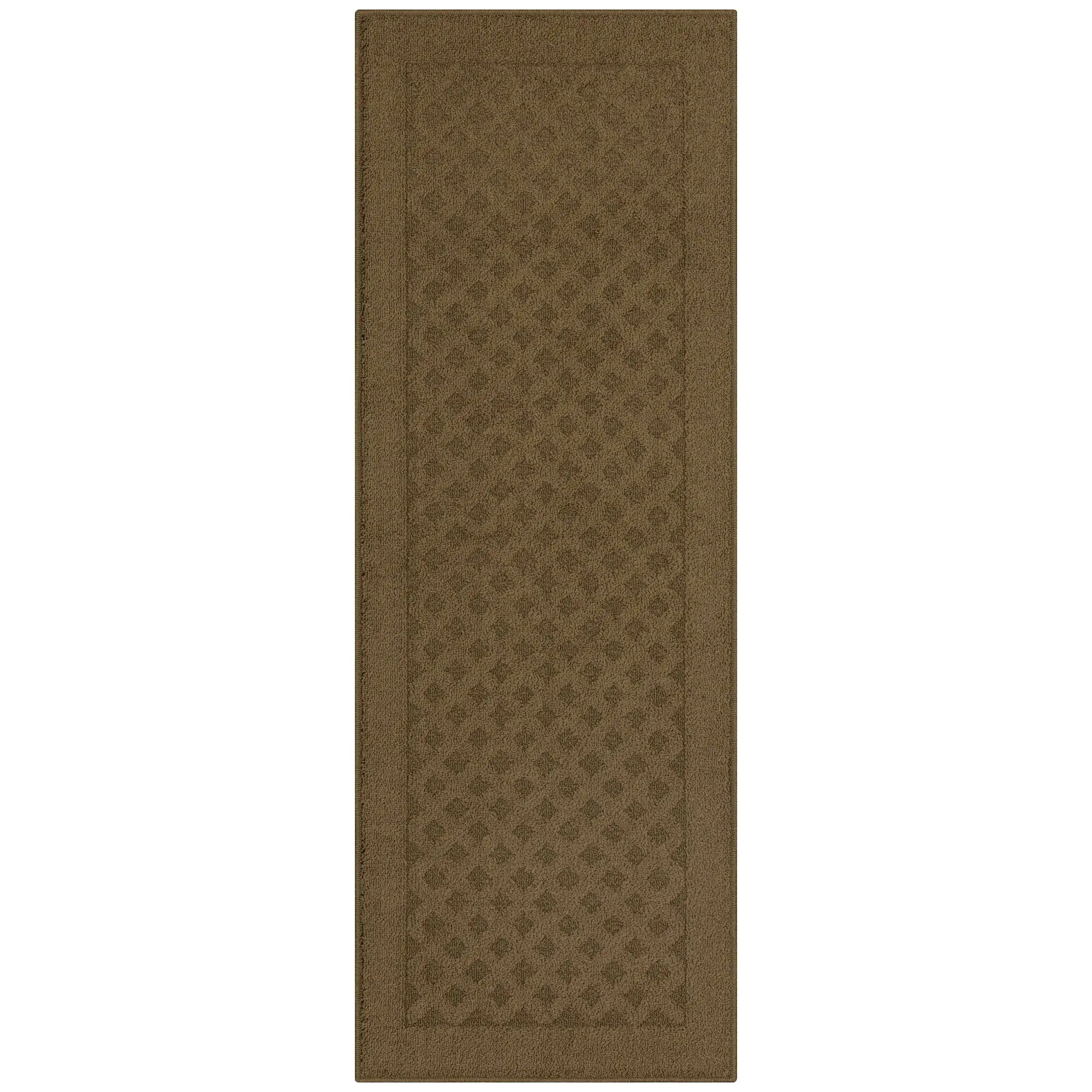 

Коврик Dylan Solid Diamond Olefin Brown для бега в помещении, 1'9X5'