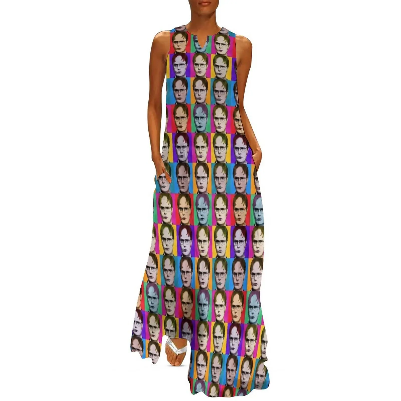 

Dwight Schrute Diptych Long Dress dress for woman Summer dresses for women Women"s evening dress