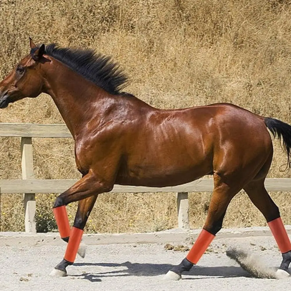 Botas repelentes de caballos, protección contra moscas para caballos, conjunto de botas para moscas de caballo de malla transpirable, mallas ecuinas para reducir la pezuña