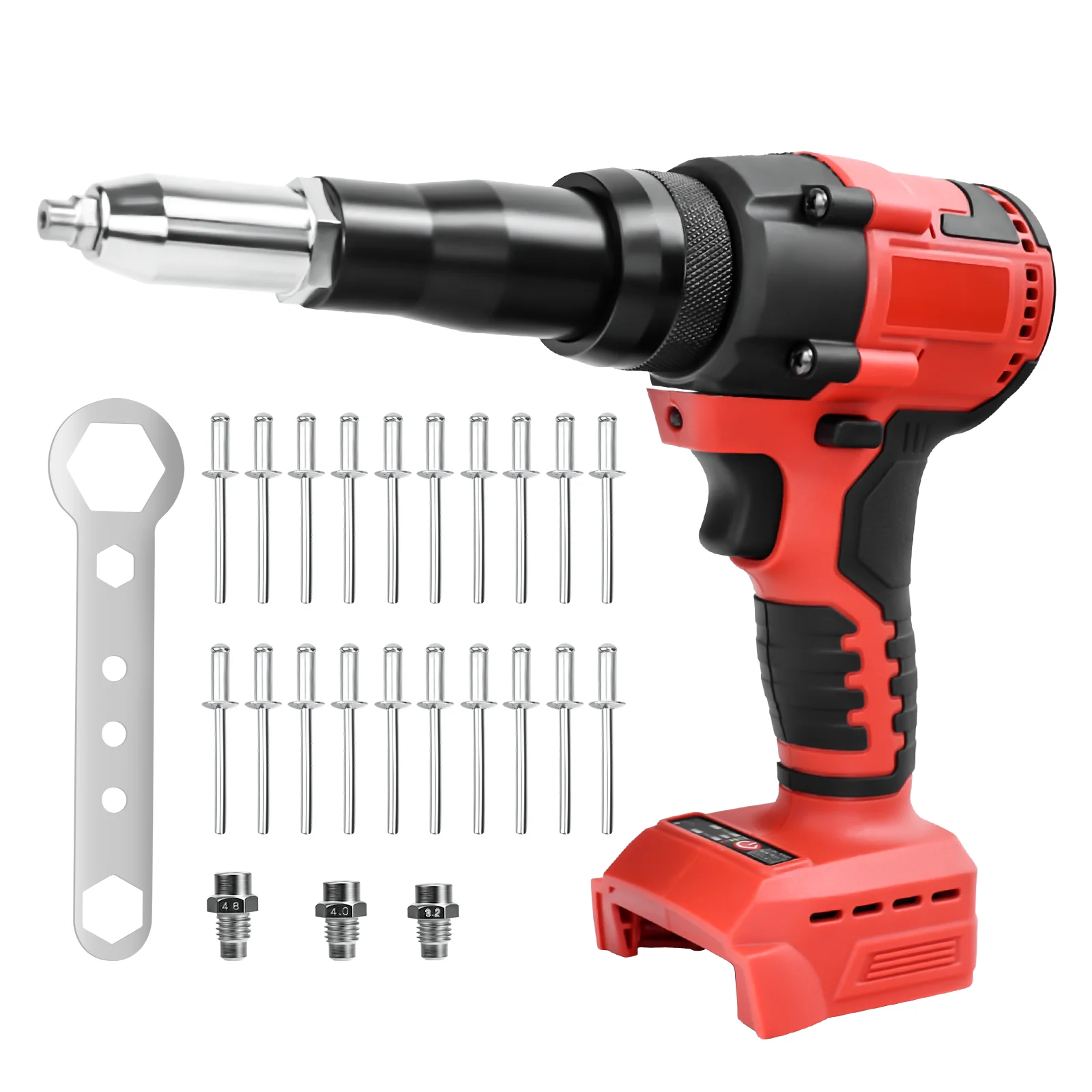 

Cordless Rivet Gun 2.4-4.8mm Brushless Electric Rivet Gun Automatic Blind Riveter Tool For Milwaukee 18V Battery (No Battery)