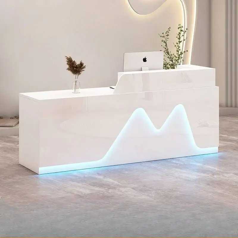مكاتب استقبال لصالونات التجميل، أدراج مطعم الفنادق، تصميم مكاتب الاستقبال، أمين الصندوق الفاخرة، مكتب أثاث Biurko Do Recepensione