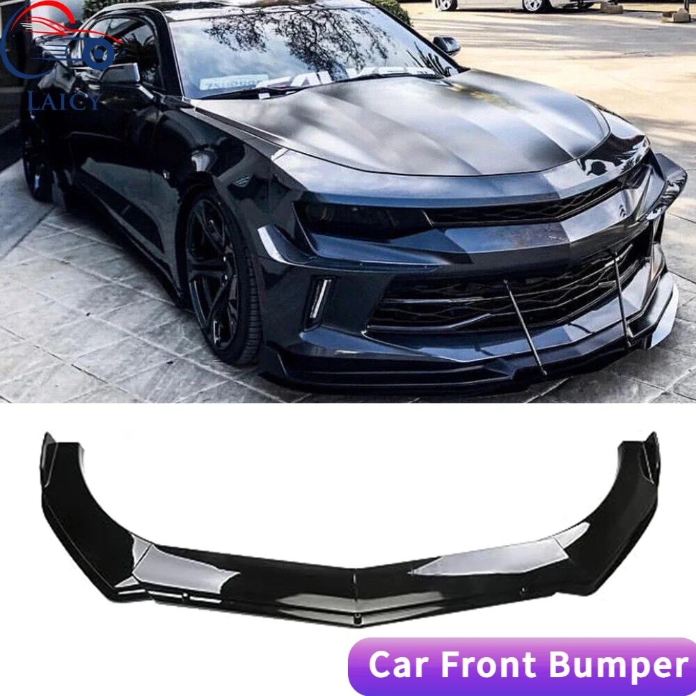 LAICY For Chevy Camaro SS LS RS LT ZL1 Car Front Bumper Chin Lip Spoilers Body Kits Splitter Skirt Diffuser Protection Guard