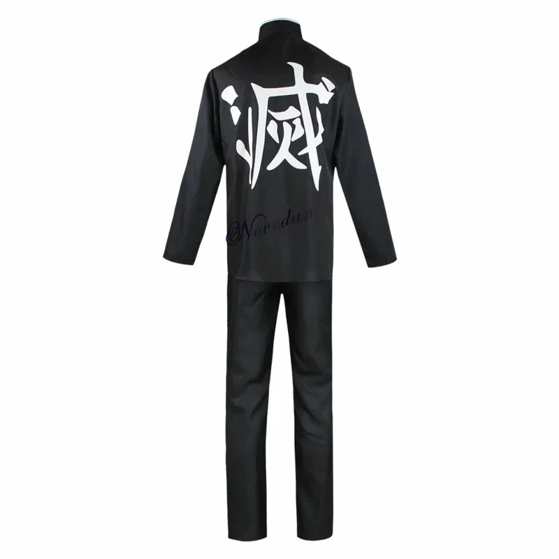 qq 123Shinazugawa Genya Uniform Shirt Pants Suit Cosplay Costume Halloween Carnival Party Outfit Stylish Wig Women Men