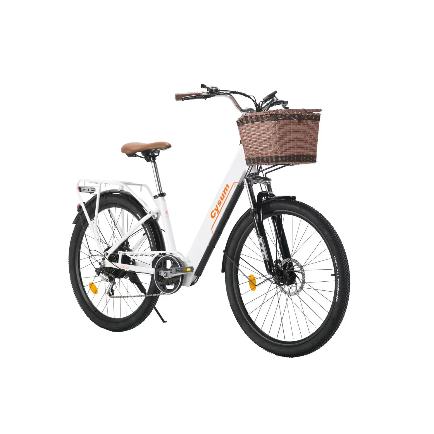 CYSUM Cityrun-26 Elektrofahrräder für Erwachsene, 250W Motor, City-Elektrofahrrad, 36V 10Ah Akku, 26-Zoll Mountain-Elektrofahrrad