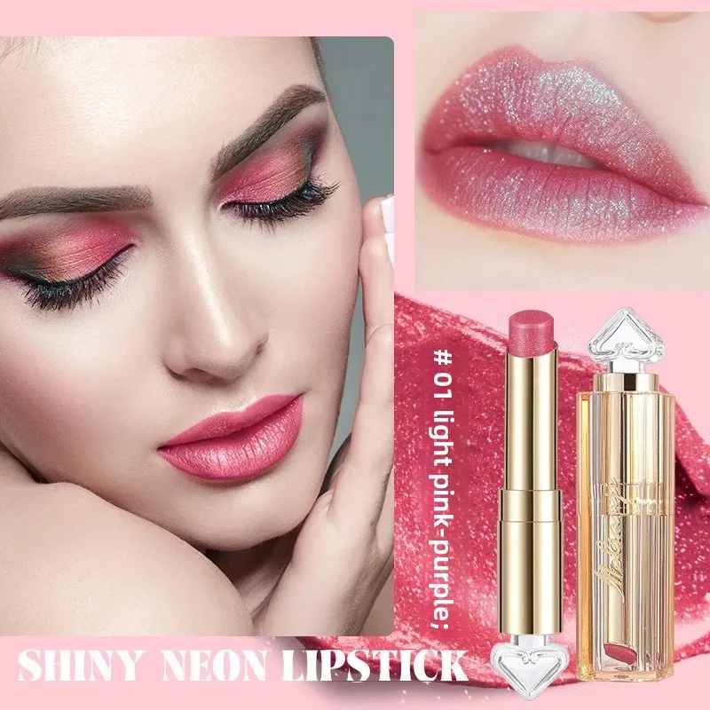 5-Farben-Glitzer, farbwechselndes Lippenstift-Set, langlebig, Antihaft-Becher, feuchtigkeitsspendend, Reparatur, einfach zu färben, erhellt die Haut für den Alltag