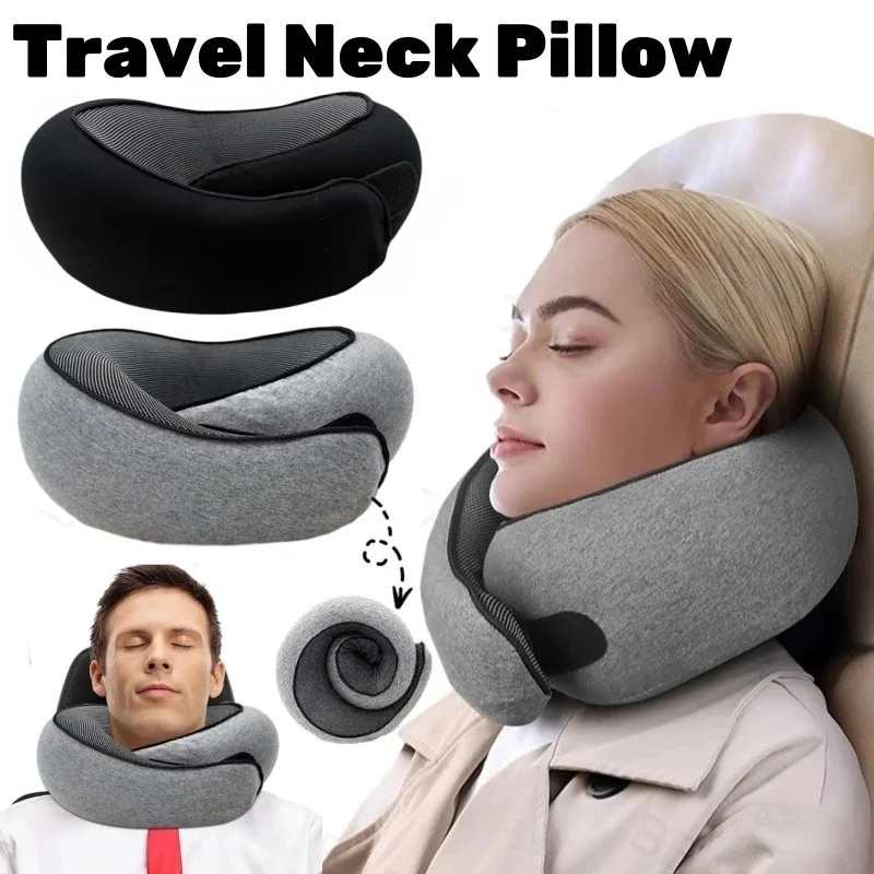 

Memory Foam Pillow,Portable Snail Travel Pillow Ergonomic Contour Orthopedic Pillow for Neck Pain,Contoured Support Neck Pillow