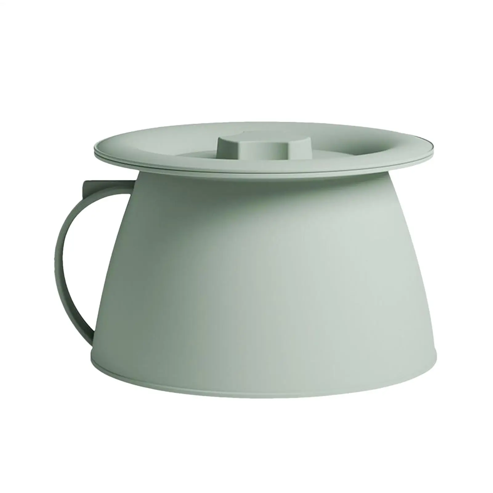 1.5L Portable Urinal Potty with Lid Handle Chamber Pot Bedpan Pee Bucket with safe dust cover for home outdoor travel