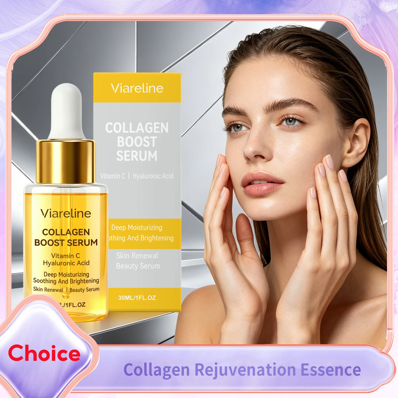 Collagen Anti-Wrinkles Essence Firming Targeting Dull Skin Evens out Redness Invisible Pores Moisturizing Face Serum Skin Care