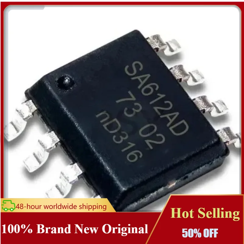 1PCS SA612A SA612 NE612 NE612A D SOP8 Double-balanced mixer and oscillator  New original authentic integrated circuit IC 1pcs