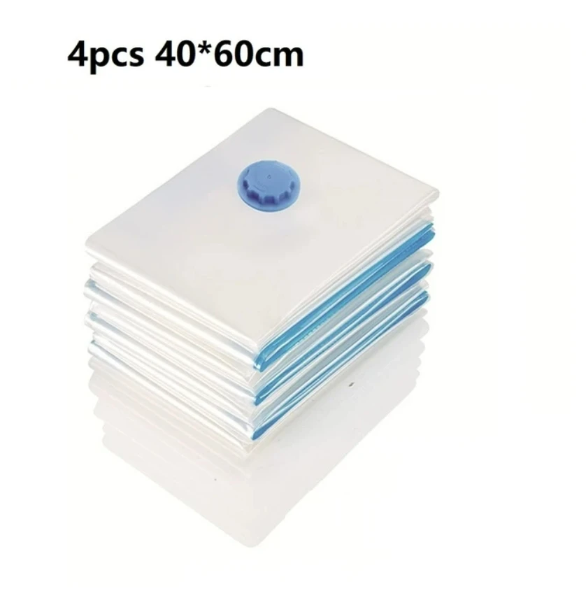 Vacuum Pump for Bags Transparent Folding Compressed Space Saving Vacuum Bag for Clothes Vacuum Storage Bags with Pump