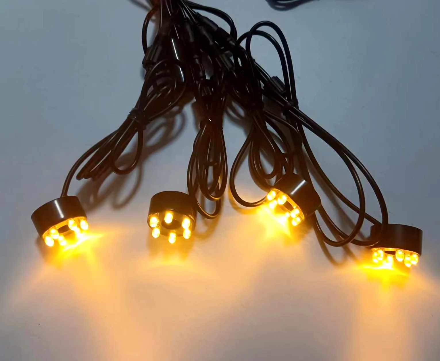 

6LED DC12V Underwater Light Ring Submersible Fountain Pond Brushless Pool Water Pump With light For Fountain Fish Pond