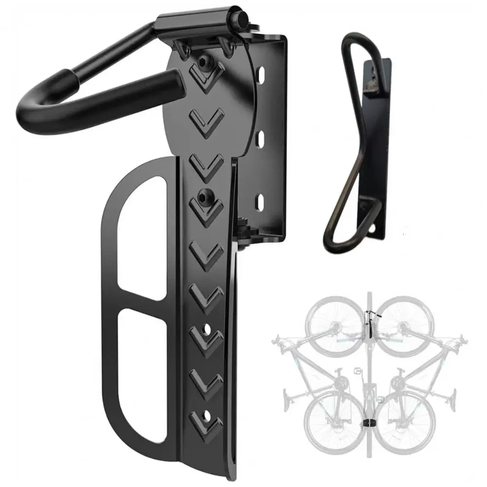 Bike Storage Rack Sturdy Bike Storage Hook Adjustable Swivel Bike Wall Rack with High Load-bearing Strength for Simple