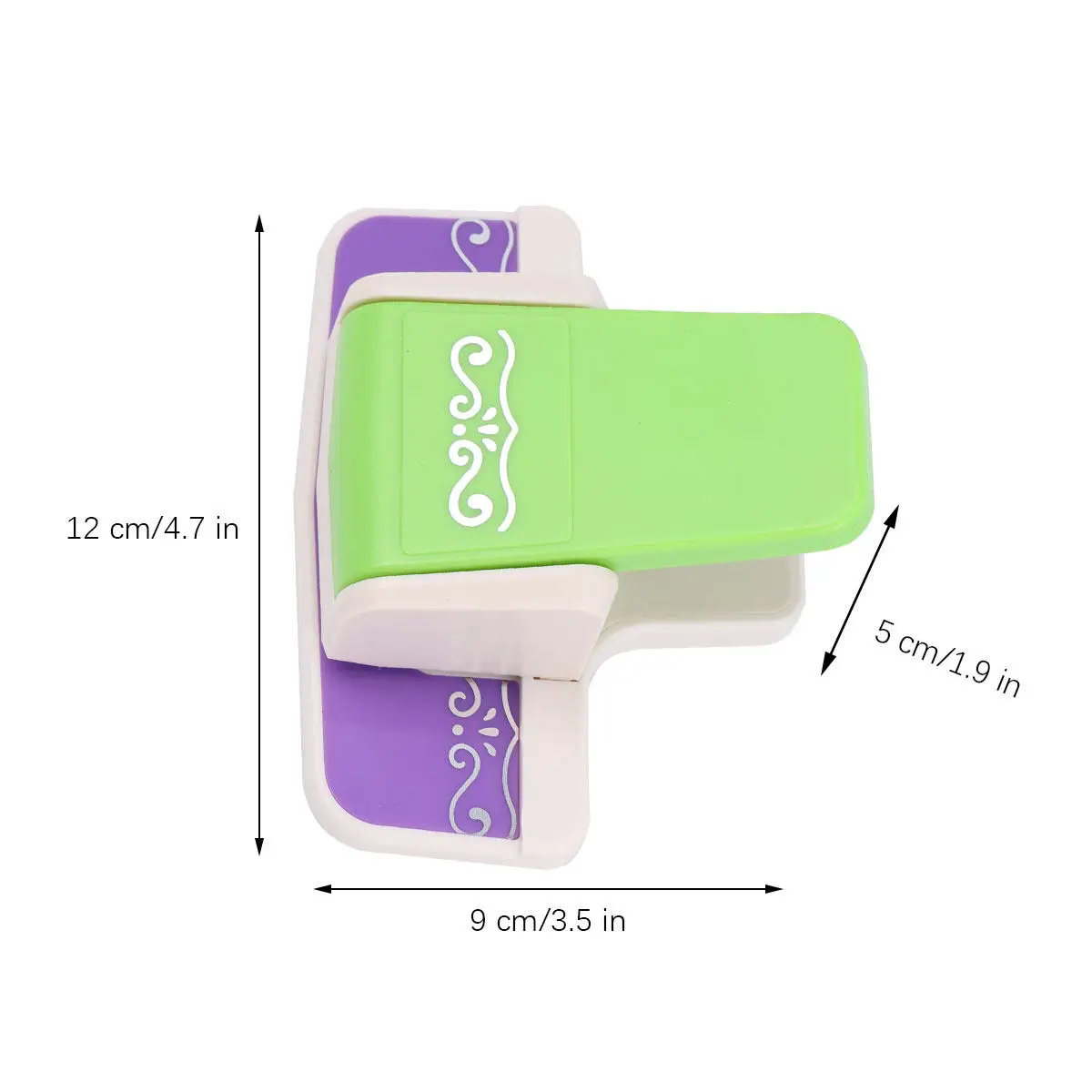 1Pcs Paper Craft Punch Embossed Mini Manual DIY Scrapbook Supplies for Card Making Notebook Decor Random Color Small Size