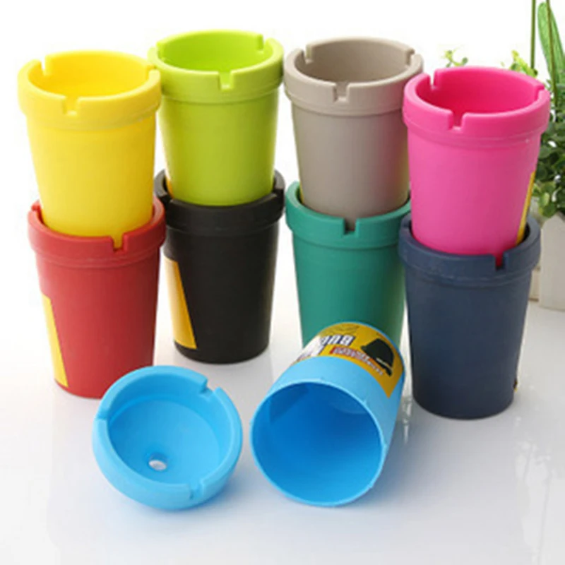 1 Pc Car Ashtray Portable Ashtray Cup Large Capacity 5 Colors for Mercedes-Benz Durable Plastic Smoke Cup Holder