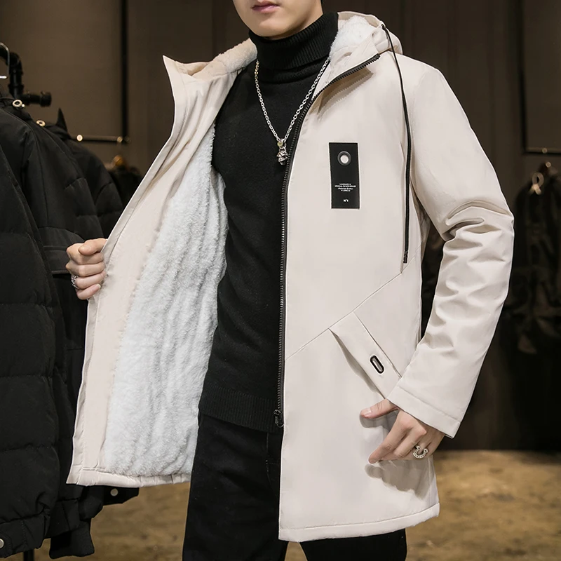 

Roupas Masculinas, зимняя хлопковая куртка высокого качества на молнии, удобная утолщенная теплая мужская одежда, модные парки в повседневном стиле
