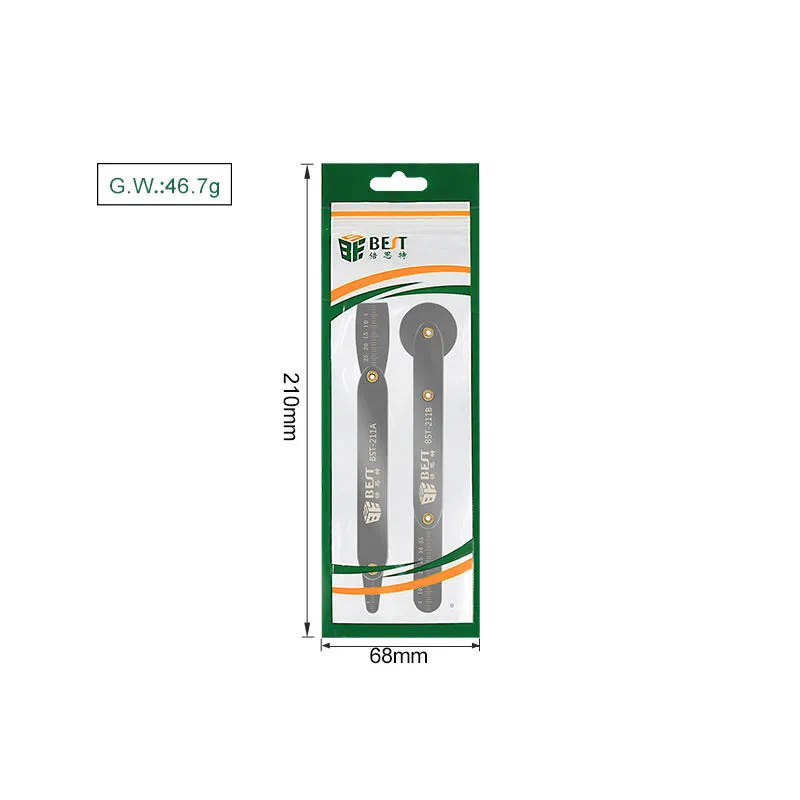 BST-211A/B strumento universale per la riparazione del telefono cellulare strumento per smontare il metallo Crowbar Set di attrezzi manuali per telefono con leva in acciaio metallico