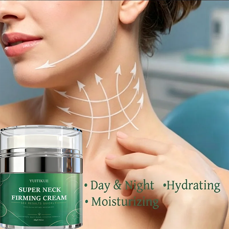YUITIKUE 60g Super Neck Firming Cream Retinol Moisturizer Smooth Neck Lines Hydrating Tightening Neck Skin Care Lotion