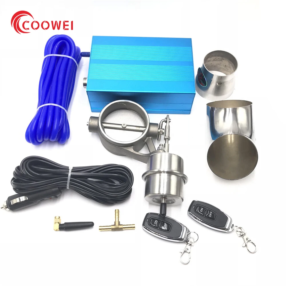 

2'' 51mm/2.5'' 63mm /3'' 76mm Vacuum Activated Exhaust Cutout Valve Electric vacuum pump controller