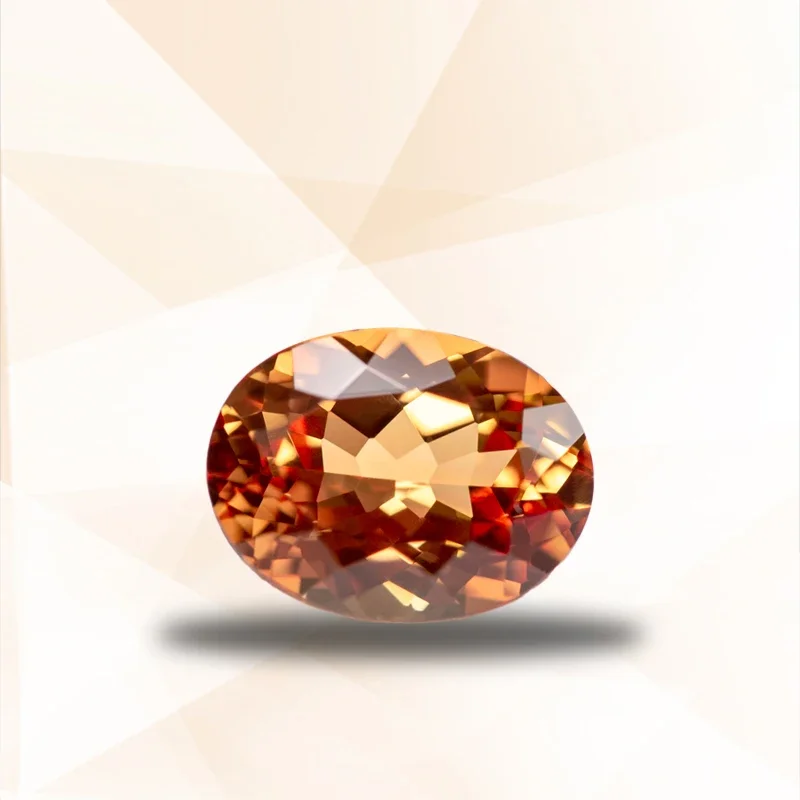 

Lab Grown Sapphire Orange Color Oval Shape Charm Stones for Diy Jewelry Making Pendant Rings Materials Selectable AGL Certifica