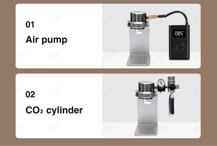 GZZT D001 58mm Manual Pneumatic Coffee Maker Portable Espresso Machine with 1-16 Bar Pressure Gauge for Travel Kits Non-Electric