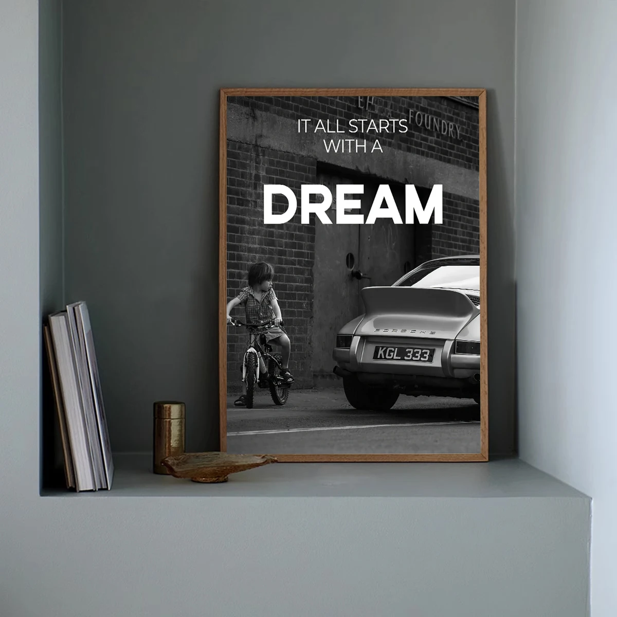 Canvas Print Painting Poster It All Starts With A Dream Modern Living Room Bedroom Porch Wall Picture Art Home Decor No Frame