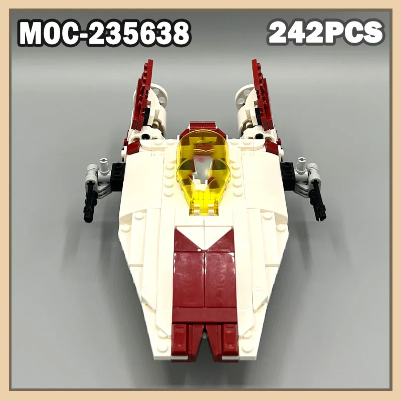 

MOC-235638 модель Крыло Звездного Истребителя Строительный Блок Челнок Космос Battleshi Военная серия Креативная головоломка MOC Модель Кирпичи Подарок 242 шт.