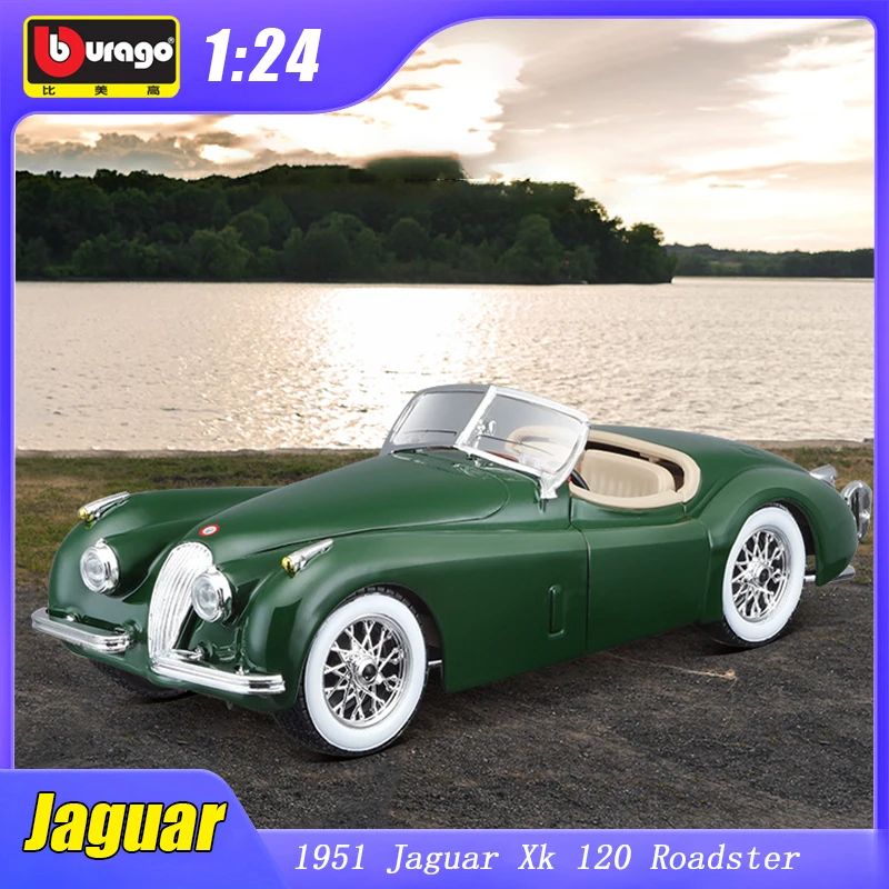 

Лицензионная модель автомобиля Jaguar Xk 1951 Roadster 1:24 Bburago 120, модель спортивного раллийного автомобиля, коллекционная игрушка, подарок