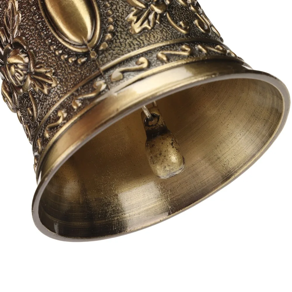 Decorative Bells Zinc Alloy Deer Shape Hand Bell Polished Engraved Call Bell Bronze Gold Wedding Bell Reception Dinner