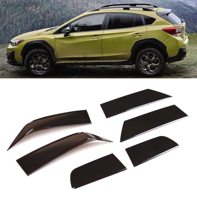 For Subaru XV 2018-2022 Car Rear Lamp Shade Brake Cover Trim Auto Accessories Black