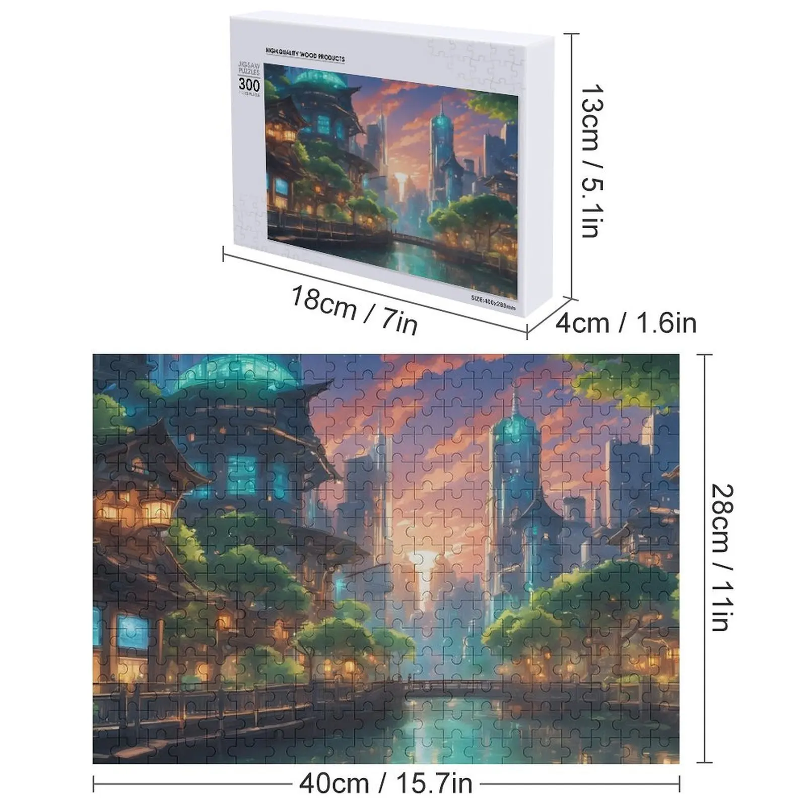 Puzzle Cityscape 2 Giocattoli personalizzati personalizzati per puzzle per bambini