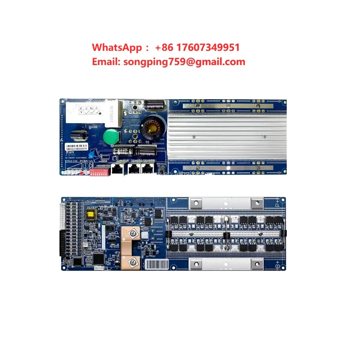 YDN Smart BMS PCBA Battery Compatible with Deye/Growatt Inverters Lifepo4 8S 16S CAN/BUS RS485 100A 150A 200A