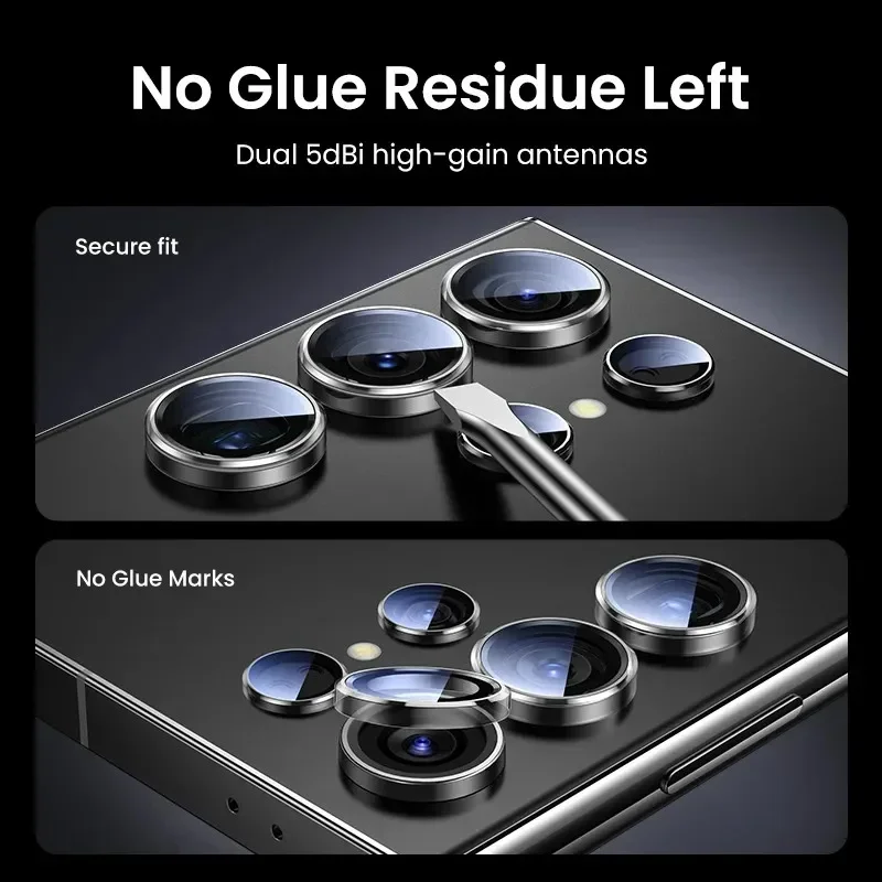 Camera Lens Protector Glass For Samsung Galaxy S23 S22 S24 Ultra Metal Lens Ring Glass For Samsung S23 S24 Plus Back Camera Film