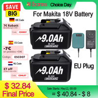 9Ah For Makita 18V Battery 18650 Lithium-ion Battery Replacement Battery For Makita BL1830 BL1860 BL1890 LXT400 Power Tools