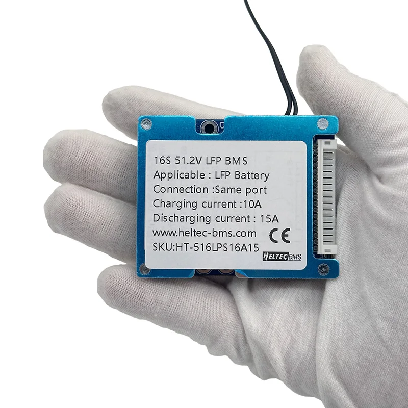 Heltec 12S 13S 14S 16S BMS Battery Protection Board for NCM/LFP Battery, 15A Discharge 10A Charge, for E-Bike Solar Battery Pack