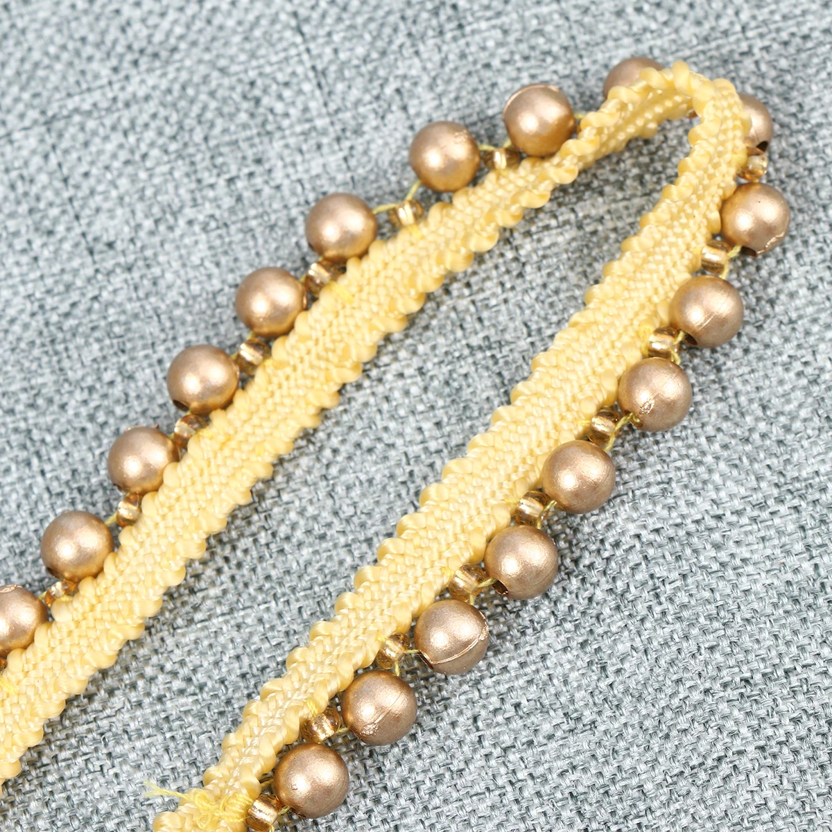 

10 Yards 6Mm Pearl Lace Ribbon Diy Clothing Accessories For Dress Sarees Blouses Skirts Waist Bands Maternity Kids Decorations